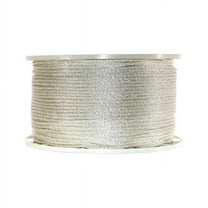 G1012S1000S Solid Braided Nylon Rope Spool  White - 0.18 in. x 1000 ft.