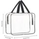 thumbnail image 2 of Bolsa organizadora de maquillaje transparente bolsa de cosméticos impermeable bolso de mano transparente para viaje, 2 of 6