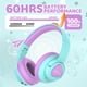 thumbnail image 2 of Auriculares Bluetooth VibeTune Kids 60H Playtime Morados, 2 of 7