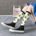 thumbnail image 5 of Gukieu Avocado Friends Print Contrast Color Stockings, Elastic Sports Socks Warm Socks Clothing Accessories, Adult Unisex, 5 of 6