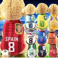 thumbnail image 3 of Sudadera para perros, camiseta para mascotas, ropa de verano para perros, ropa para mascotas para perros, chaleco suave bonito, equipo de fútbol Namotu CZCW-ZC428-5, 3 of 4