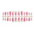 thumbnail image 4 of Uñas postizas adhesivas Hrnsnails almendra medianas diseño navideño, 4 of 6