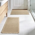 thumbnail image 5 of YOCWUCK Set of 2 Waffle Bathroom Rugs Ultra-Soft Non-Slip Bath Mat Super Absorbent Quick Dry Bath Rugs for Bathroom Floor Machine Washable Bathroom Mats with Tassels Boho Bathroom Decor, 5 of 8