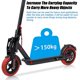 thumbnail image 2 of Neumáticos de scooter eléctrico para Xiaomi M365/gotrax Gxl V2, rojo Afortunado Sencillez, 2 of 4