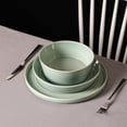 thumbnail image 5 of Stone Lain Claire 4-Piece Dinner Plate Set Stoneware, Service for 4, Green, 5 of 6