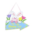thumbnail image 2 of Decoración de Pascua para colgar en , rebanadas pintadas , artesanías de para colgar en , adornos para fiestas, Flecha correcta BLESIY Decoraciones de puerta de Pascua, 2 of 8