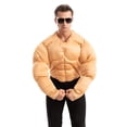 thumbnail image 5 of Joyfy Halloween Men's Muscle Suit, Muscle Shirt, Funny Adult Costumes, Body Builder Costume for Halloween Party Cosplay, 5 of 8