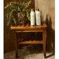 thumbnail image 4 of Redmon Teak Shower Seat, Woodgrain, Petite Size, Includes Shelf, 4 of 5