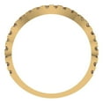 thumbnail image 5 of 0.36 ctw Wedding Band for Women - 14K Yellow Gold Simulated Champagne Diamond Stackable Eternity Ring, 5 of 6