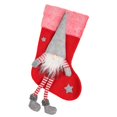 thumbnail image 4 of Calcetín de Navidad Lindo Gnomo Calcetín Decorativo Adorno Bolsa con Patas para Árbol de Navidad Puerta de Chimenea Rojo, 4 of 5