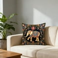 thumbnail image 1 of CaiYueKe Vintage Bohemian Elephants Series Pillow Cover Decorative Throw Pillowcase for Sofa Living Room Bedroom Home Decor Accent Cushion Polyester Fabric Soft Glossy Digital Print Modern Boho Chic, 1 of 7