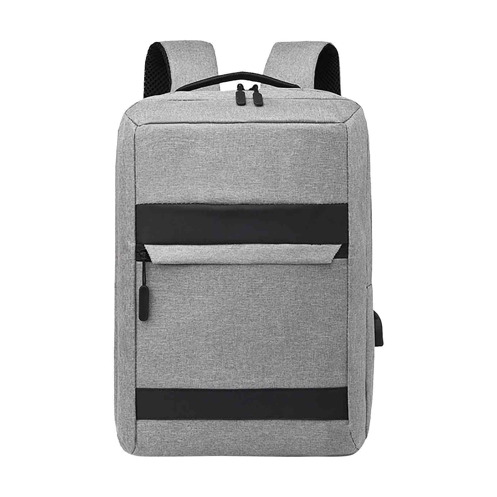 Wzzjkit Men Backpack 15.6 in USB Charging Laptop Computer Bag