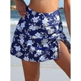 thumbnail image 4 of Sociala Womens Wider Waisted Swimming Skirts Side Drawstring Bikini Bottoms, 4 of 5