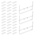 thumbnail image 2 of KAKOWELY 100Pcs Bookbinding Clips Practical Bookbinding Clips Strips 8cm Plastic Bookbinding Clips (Silver),3.15"X0.51"X0.08", 2 of 4