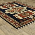 thumbnail image 3 of Oriental Weavers Lilihan Wool Blend Area Rug - 090B6 - 9'10" x 12'10" - in Blue/ Red - Vintage Inspired, Wool Blend, Family, Dining, Living Room Rug, 3 of 3