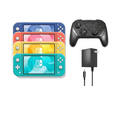 thumbnail image 1 of Nintendo Switch Lite Handheld Video Game Console - Random Color (Refurbished) with RetroFam Wireless Pro Controller Gamepad and Charger, 1 of 8