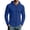 Blue, variant on Turilly Hoodies Men Waffle Knit Zip Up Hoodie Solid Color Casual Lightweight Jacket