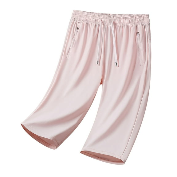 Seductiva Women Flowy Pants Active Capri Pants for Women Stretchactive High Waisted Drawstring Breathable Quick Drying Trousers Beach Pants Loose Fit