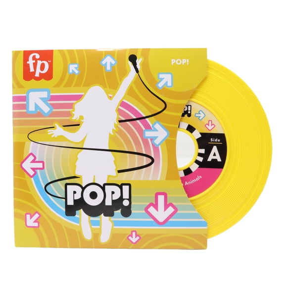 Replacement Part for Collectible Fisher-Price Rockin' Record Player Turntable HXX58 - Replacement Two Sided Record with Cover - Pop Music Songs