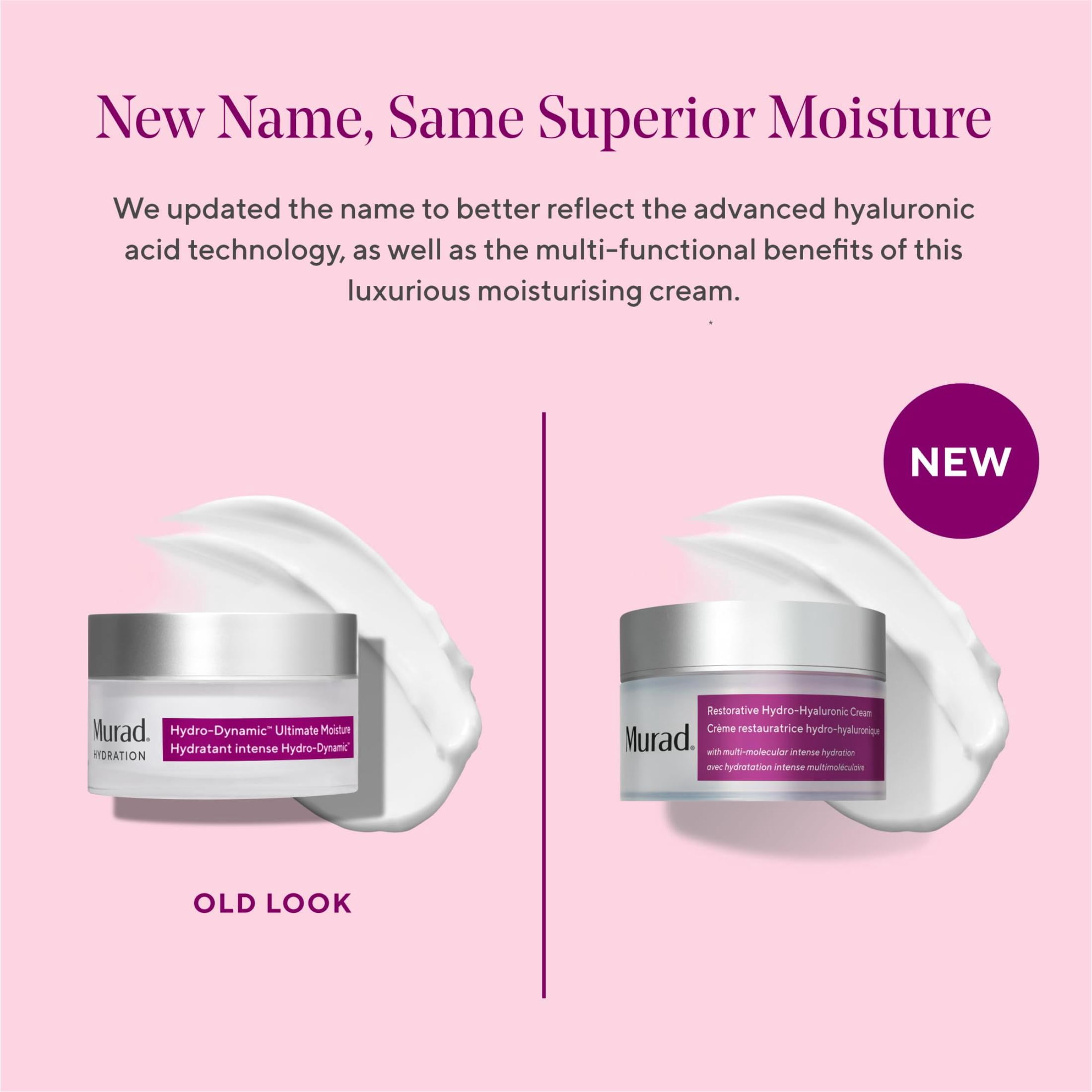 Murad Restorative Hydro-Hyaluronic Face Cream, For Softer Skin, 1.7 fl oz