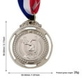 thumbnail image 4 of Medalla 2 Pulgadas Premio Plata Regalo Recuerdo Recompensa para Y Adultos (plata), 4 of 4