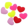 thumbnail image 1 of GOOHOCHY 6Pcs Racket Rubber Vibration Dampener Cute Heart Shaped Silicone Fluorescent Pink for Tennis Racket, 1 of 8