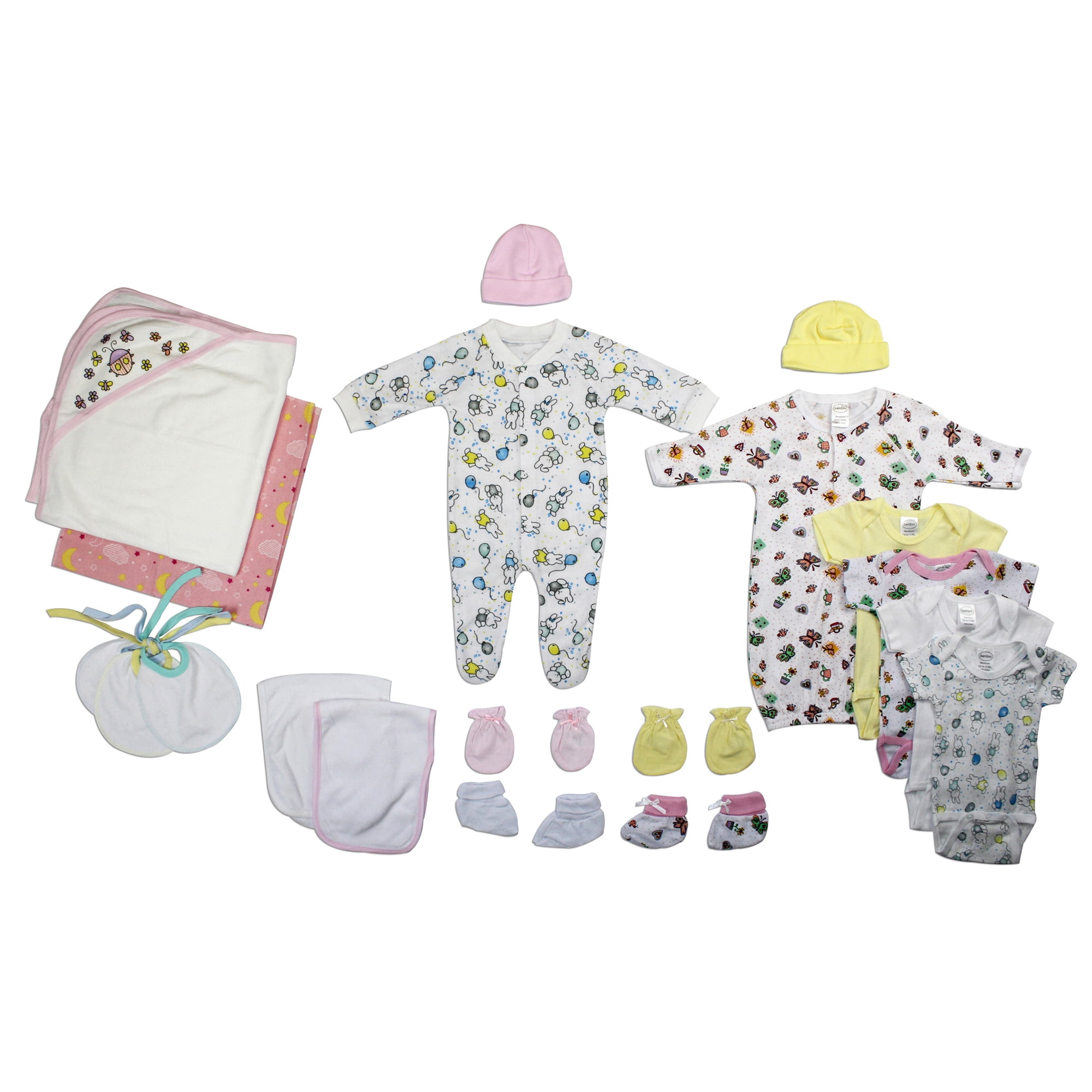 Set of 20 Stylish Newborn Baby Girl Baby Gift Set, 9"