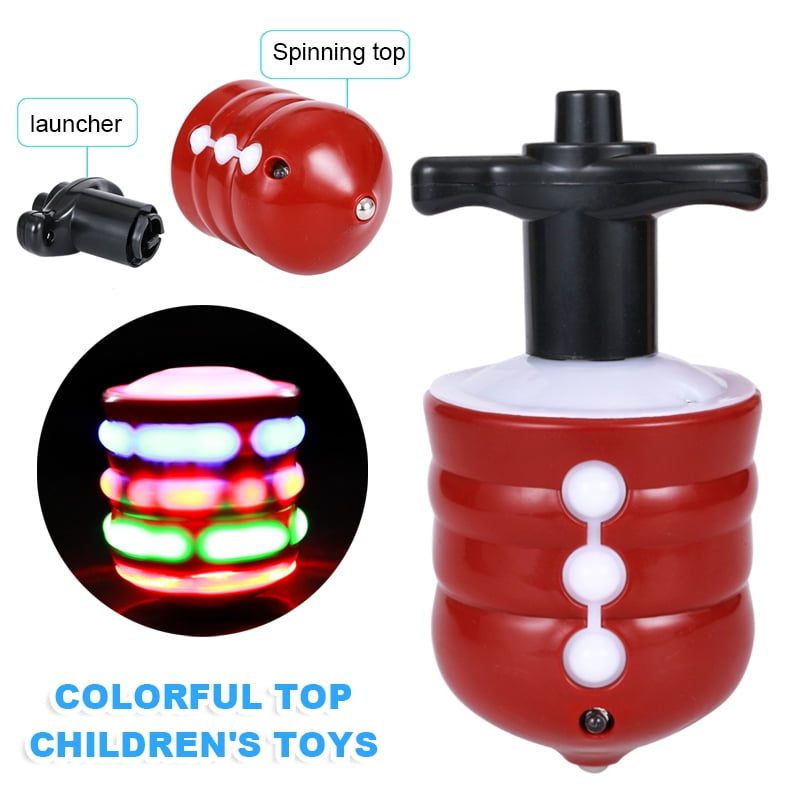 Colorful Top Gyro Spinner Laser LED Music Light Kids Party Toys Magic Supp D1M3 