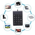 thumbnail image 6 of Wireless Number Pads, Numeric Keypad Numpad 18 Keys Portable 2.4 GHz Financial Accounting Number Keyboard Extensions 10 Key for Laptop, PC, Desktop, Surface Pro, Notebook, 6 of 8