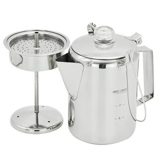 14cups /28cups Stainless Steel Camping Coffee Pot, Coffee