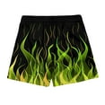thumbnail image 5 of Men's Trendy Swim Trunks - Vibrant Flame Print & Mesh Liner | Quick-Dry Hawaiian Bathing Suit with Secure Pockets for Beach, 5 of 9
