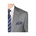 thumbnail image 3 of Salvatore Exte Men's Suit Two Button Blazer Plus Flat Front Pants Gray Windowpane, 3 of 4