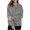 Gray, variant on Long Hoodie for Women Winter Coats Zip Up Jackets Hooded Sweatshirts Hooded Sweatshirt Pleated Long Sleeved Casual Top Hooded Sweatshirt Fall Winter Warm Hoodies Coat Black,S