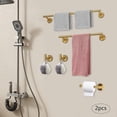 thumbnail image 2 of 10Pcs Bathroom Accessories Set, Toilet Paper Holder, Towel Hook, Wall-Mounted Towel Bar Set, Bathroom Towel Bar Set, 2 of 13