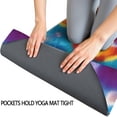 thumbnail image 3 of Rainbow Tie Dye Mandala Pattern Hot Yoga Mat Towel Non Slip for Hot Yoga - Quick-Drying Yoga Mat Cover with 4 Corner Pockets with Travel Bag - Hot Yoga Towel Non Slip 70"x26", 3 of 6