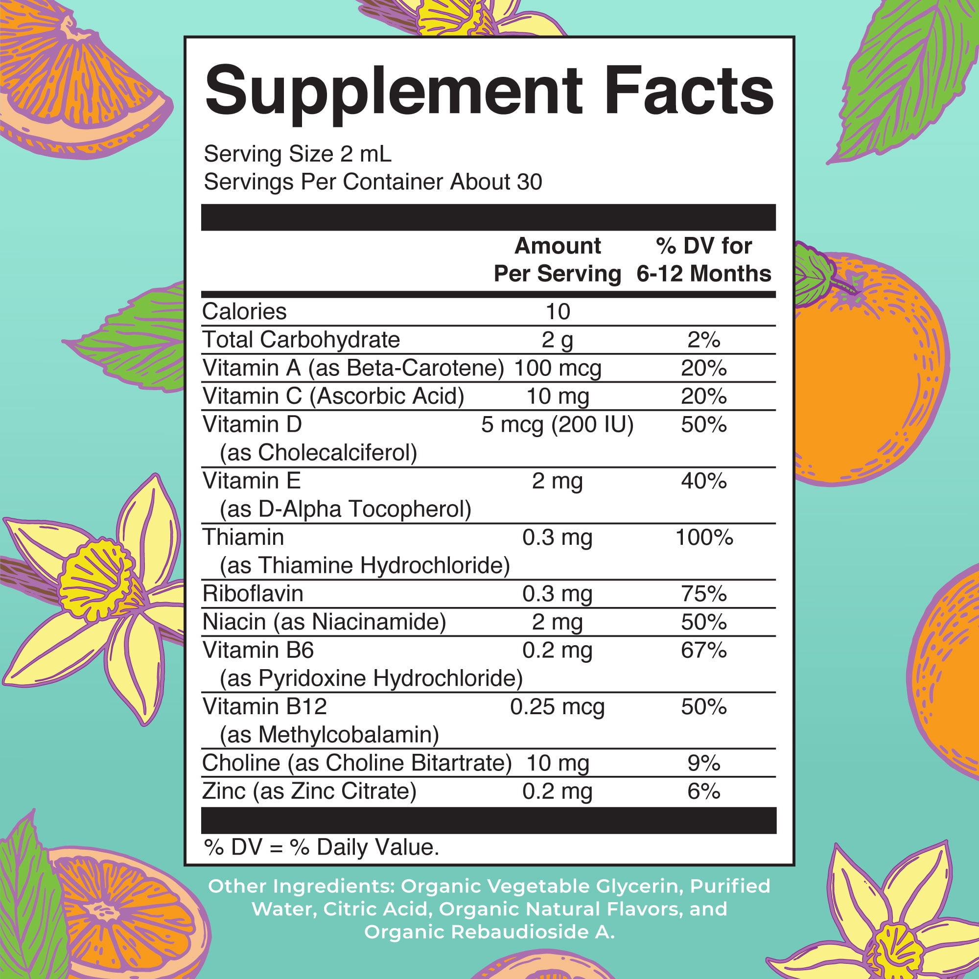 (2 pack) MaryRuth's Liquid Multivitamin for Babies & Infants Iron Free, USDA Organic, Orange Vanilla, 2 fl oz