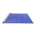 thumbnail image 2 of Ahgly Company Machine Washable Indoor Square Oriental Blue Industrial Area Rugs, 6' Square, 2 of 4
