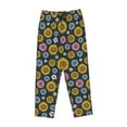 thumbnail image 6 of Uemuo Colorful Sunflowers Pattern Women's Wide Leg Palazzo Lounge Pants with Pockets Light Weight Loose Comfy Casual Pajama Pants-Medium, 6 of 9