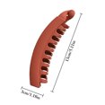 thumbnail image 4 of 5PCS Banana Hair Claw Decorative Non Slip Solid Color Hair Clip Ponytail Clip, 4 of 10