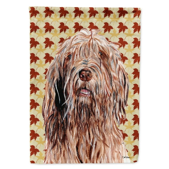 Carolines Treasures SC9685GF Otterhound Fall Leaves Garden Flag Garden Size multicolor