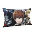 thumbnail image 2 of Death Note Pillowcases Soft Pillow Holder Decorative Cushion Cover Home Decor Rectangular Throw Pillow Covers 14"X20", 2 of 9