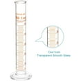 thumbnail image 4 of StonyLab 50 mL Graduated Cylinder, Borosilicate Glass Measuring Cylinder, Thick Walls, Accurate, 4 of 6