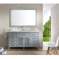 thumbnail image 4 of Ariel D061S Espresso Kensington 61" Free Standing Vanity Set, 4 of 7