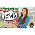 thumbnail image 5 of Curb-N-Sign® Custom Fancy Address Numbers for Outside, Super Reflective Easy Peel and Stick Address Number Stickers, Personalized Home/Office/Mailbox Address (10x13 inches, Red), 5 of 7