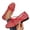 Red, variant on Willtoo Women's Mesh Ballet Flats Buckle Strap Comfortable Ballerina Shoes Ladies Fishnet Slip-on Casual Dress Mary Jane Flats