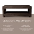 thumbnail image 2 of Maven Lane Paulo Wooden Coffee Table in Weathered Brown Finish, 2 of 6
