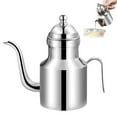 thumbnail image 4 of Shoreew Stainless Steel Oil Dispenser Leak-Proof Drip-free Oil Bottle for Olive Oil Vinegar Kitchen Oil Storage Container, 4 of 7