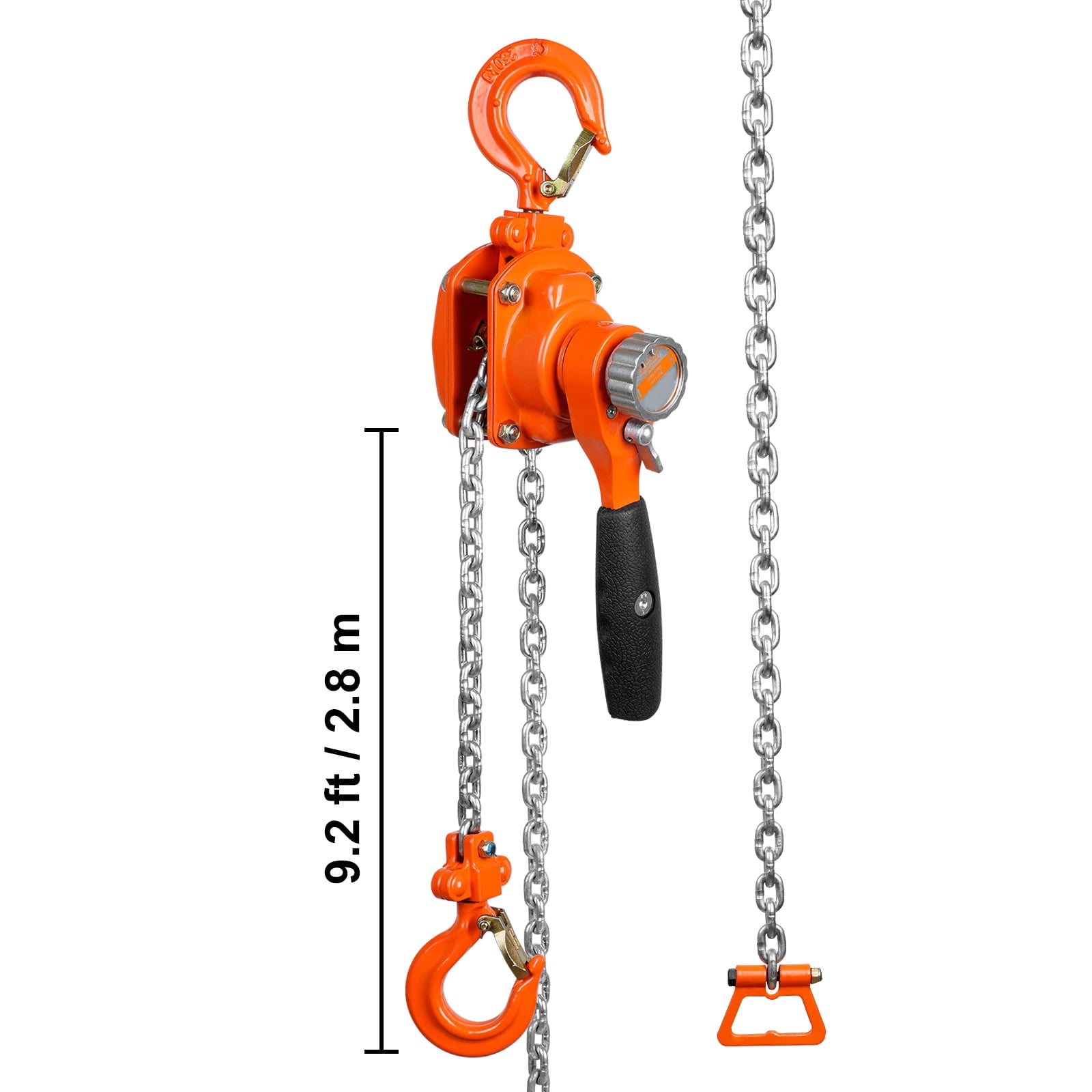 KFFKFF 10ft Lifter Lever Block Chain Hoist G80 Ratchet Hoist 550lb Capacity