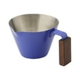 thumbnail image 1 of asddcavvf Italian Espr.esso 100ml Ounce Stainless Steel Purple Extraction With Walnut Handle Coffee Drip, 1 of 4