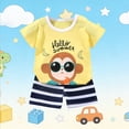 thumbnail image 5 of Bovxnpu Toddler Boys Summer Clothing Sets Kids Graphic T Shirt Shorts Short Sleeve Outfit Set, 5 of 6